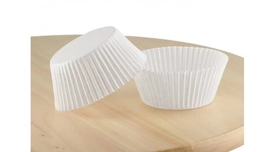 Паперові форми для кексів №6с, 45*35 мм, білі id_1309 фото