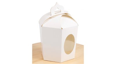 Коробка для паски, десерту, "Купол", біла 145*165*160 id_1821 фото