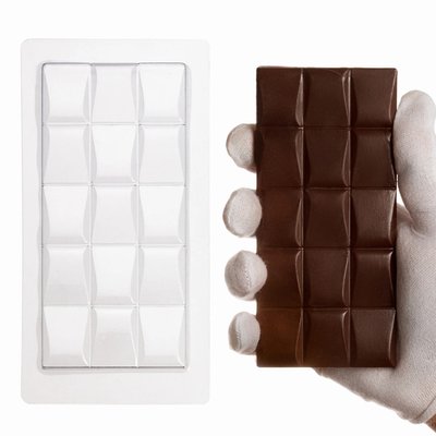 Пластикова форма для шоколаду №41, шоколадка "Абстрактні прямокутники" id_1620 фото