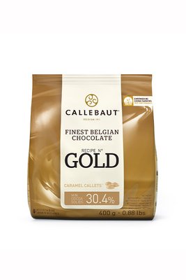 Білий шоколад з карамеллю Callebaut Gold, 30/4%, 0.4 кг 1575128704 фото