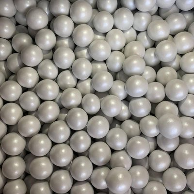 Рисові кульки в школаді 20 мм, білі перламутров, (22 шт, ≈ 50 г) 2040168276 фото