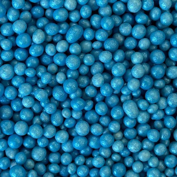 Рисові кульки глазуровані "Синій сапфір" P3237, 7 мм, 50 г id_1929 фото