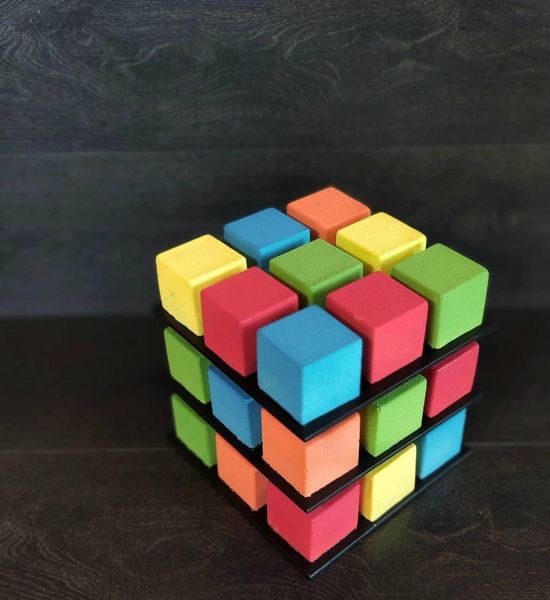 Силіконова форма "Куб" 5*5 см 1588436040 фото