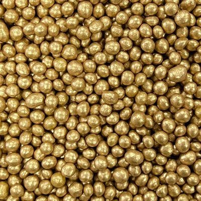 Рисові кульки глазуровані "Темно золоті" P3210, 5 мм, 50 г 2011261280 фото
