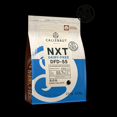 Темний шоколад Callebaut безлактозний, NXT, 55.7%, 2.5 кг 1950045898 фото