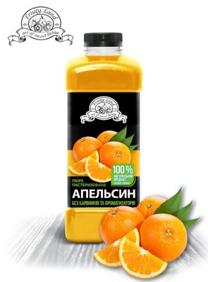 Пюре "Апельсин" FruityLand пастеризоване, 1 кг 2047621523 фото