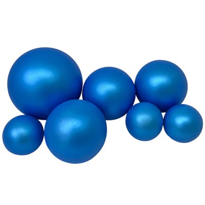Набір шоколадних сфер "Перламутрові сині" ТМ Slado, 7 шт id_1385 фото