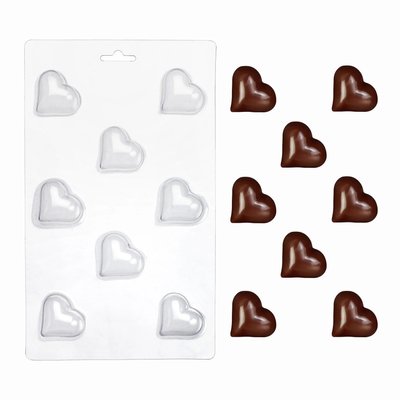 Пластикова форма для шоколаду №14 "Цукерки серце" id_1592 фото