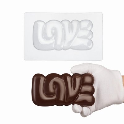 Пластикова форма для шоколаду №15 "Плитка Love" id_1593 фото