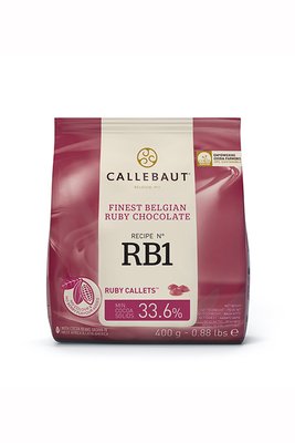 Рубіновий шоколад Callebaut Ruby, 47.3%, 0.4 кг 1575121978 фото