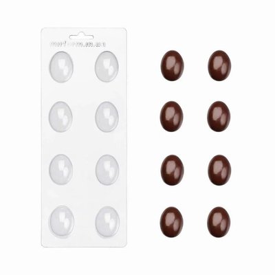 Пластикова форма для шоколаду №22 "Яйце перепелине" id_1600 фото