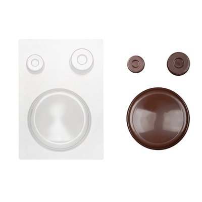 Пластикова форма для шоколаду №23 "Підставка з кришечками під сфери" id_1601 фото