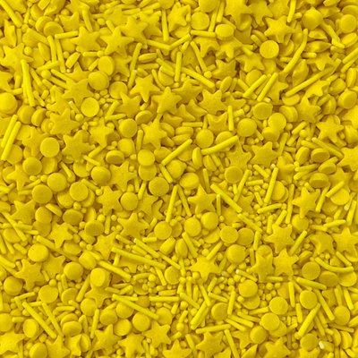 Цукровий декор мікс жовтий, 50 г 1789182858 фото