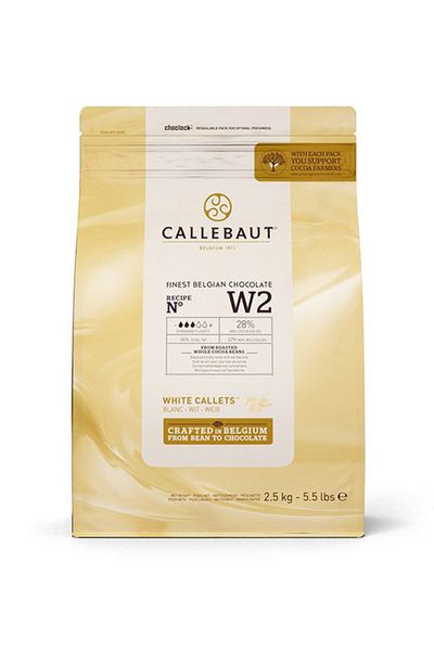 Білий шоколад Callebaut W2 , 28%, 2,5 кг  1575182154 фото