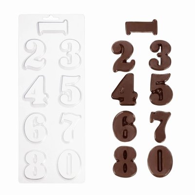 Пластикова форма для шоколаду №38, "Цифри" id_1616 фото