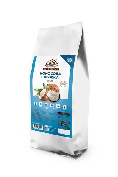 Кокосова стружка "MEDIUM", COOKIT, 100 г id_4564 фото