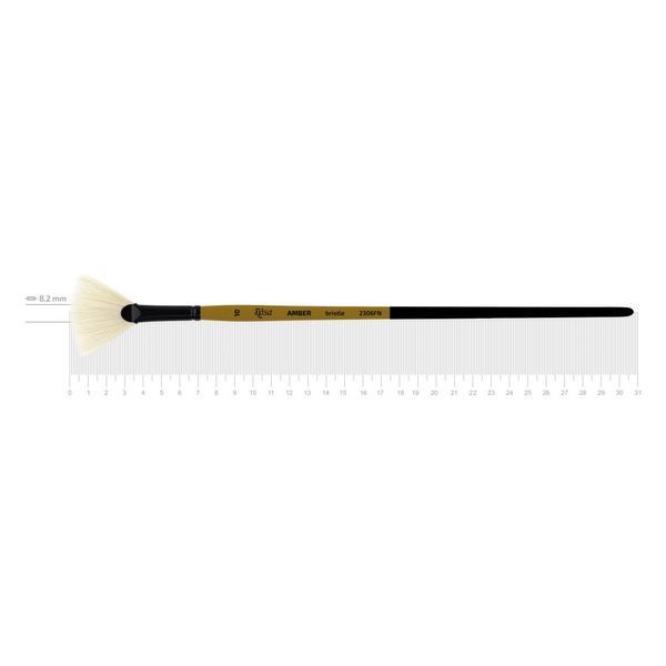 Пензлик синтетичний "Віяловий" AMBER 2306FN ROSA, №10 id_3847 фото