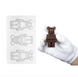 Пластикова форма для шоколаду №67 "Ведмедик Bearbrick"