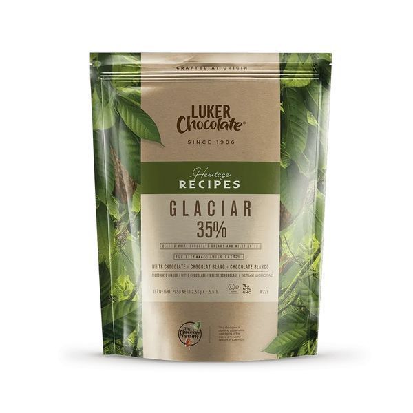 Шоколад білий Luker Chocolate "GLACIAR", 35%, 500 г (фасовка) id_3857 фото