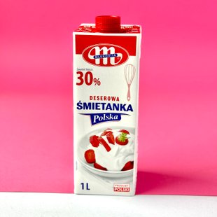 Вершки Smietanka Mlekovita Polska 30%, 1 л id_1574 фото