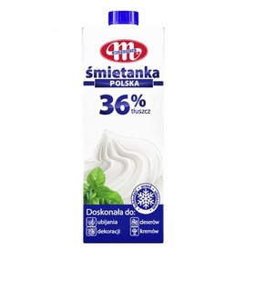 Вершки Smietanka Mlekovita Polska 36%, 1 л id_1575 фото