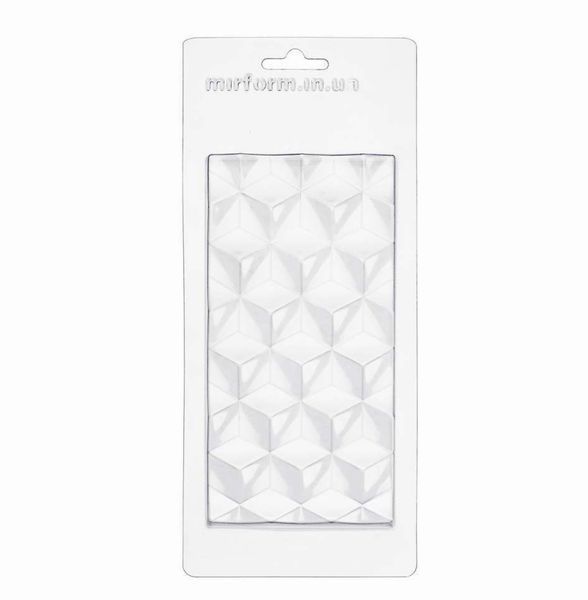 Plastic chocolate mold №63, "Cube"