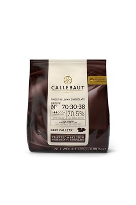 Гіркий шоколад Callebaut №70-30-38, 70.5%, 0.4 кг 1575120063 фото