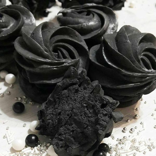 Bamboo charcoal E153, natural black dye, 10 g, jar