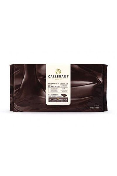 Темний шоколад без цукру Callebaut MALCHOC-D, 54%, 500 г, (фасовка шматковий), 500 г