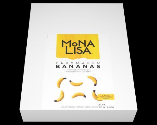 Шоколадний декор банан Mona Lisa 80шт, 210 гр