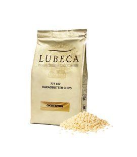Какао масло дезодороване в калетах "Lubeca" 4 кг