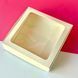 Dessert box, with window, 200*200*50, white