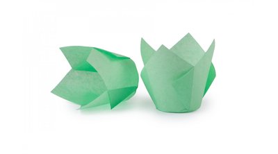 Капсули для капкейків "Тюльпан", зелений  id_1288 фото