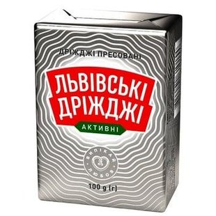 Львівські Дріжджі пресовані 100 г 1599026005 фото