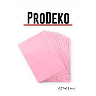 Вафельний папір "Рожевий" ProDeko ультратонкий 0.3 мм, 5 листів