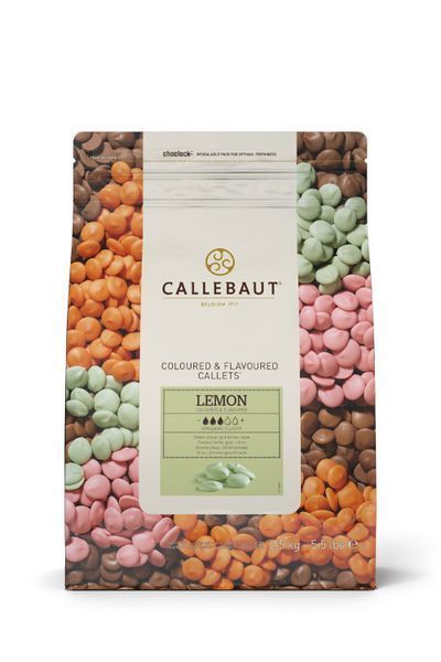 Шоколад зелений зі смаком лимону "Lemone Callebaut" 33.7% , 500 г, наше фасування id_1651 фото
