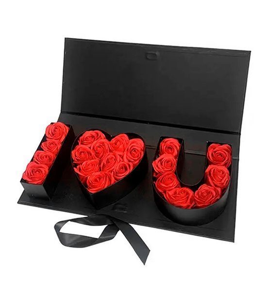 Подарункова коробка "I love you" чорна