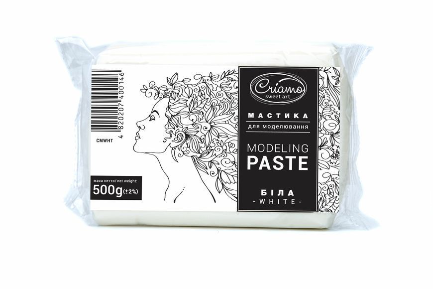 Мастика для моделювання LOVKE (Criamo) "Біла" 500 г 1573618461 фото