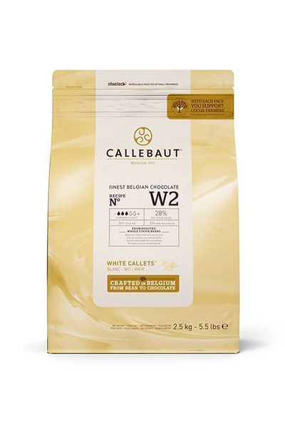 Білий шоколад Callebaut W2 , 28%, 0.4 кг