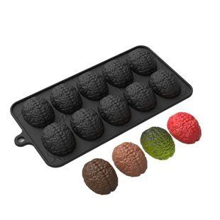 Силіконова форма "Мізки (горіхи)", 10 шт на планшеті id_3956 фото