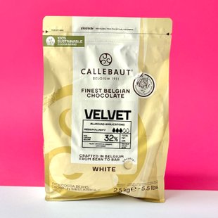 Білий шоколад "Velvet", Callebaut , 32%, 2.5 кг id_2258 фото