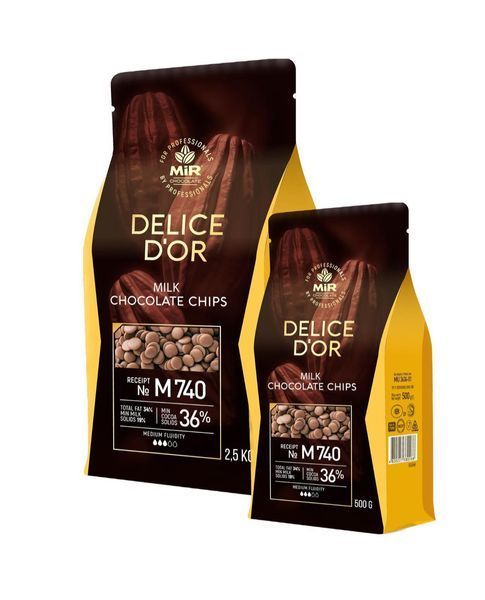 Milk chocolate MIR "Delice D'or M740", 36%, 500 g