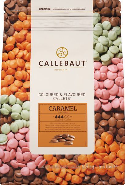 Шоколад молочний зі смаком карамелі "Callebaut Caramel" 31,2%