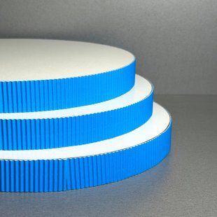 Сендвіч підложка кругла "Блакитний гофра" d 25 см, h 2,6 см
